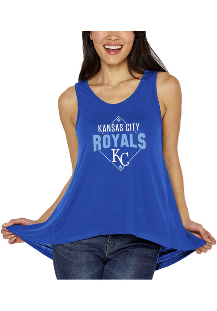 Kansas City Royals New Era Womens Blue Chevron Tank Top