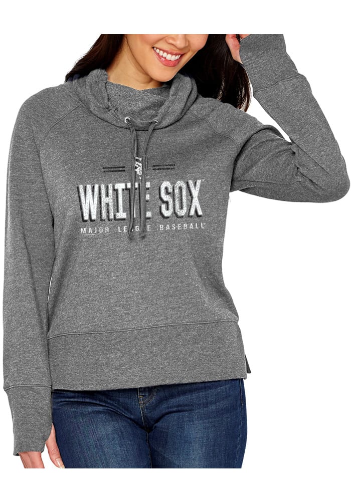 New Era Chicago White Sox Womens Black Mineral Wash Pullover Crew