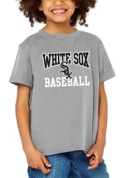 Chicago White Sox Youth Grey #1 Design Short Sleeve T-Shirt