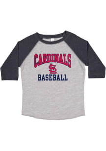 St Louis Cardinals Toddler Grey Arch Logo Long Sleeve T-Shirt
