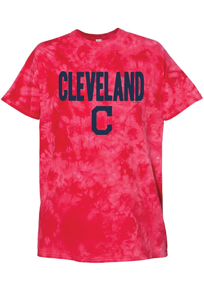 Cleveland Indians Womens Red Curvy Multi Count Short Sleeve Plus