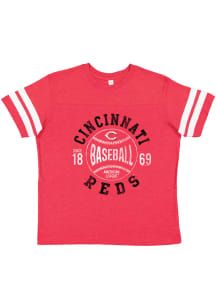 Cincinnati Reds Youth Red Classic Ball Short Sleeve Fashion T-Shirt