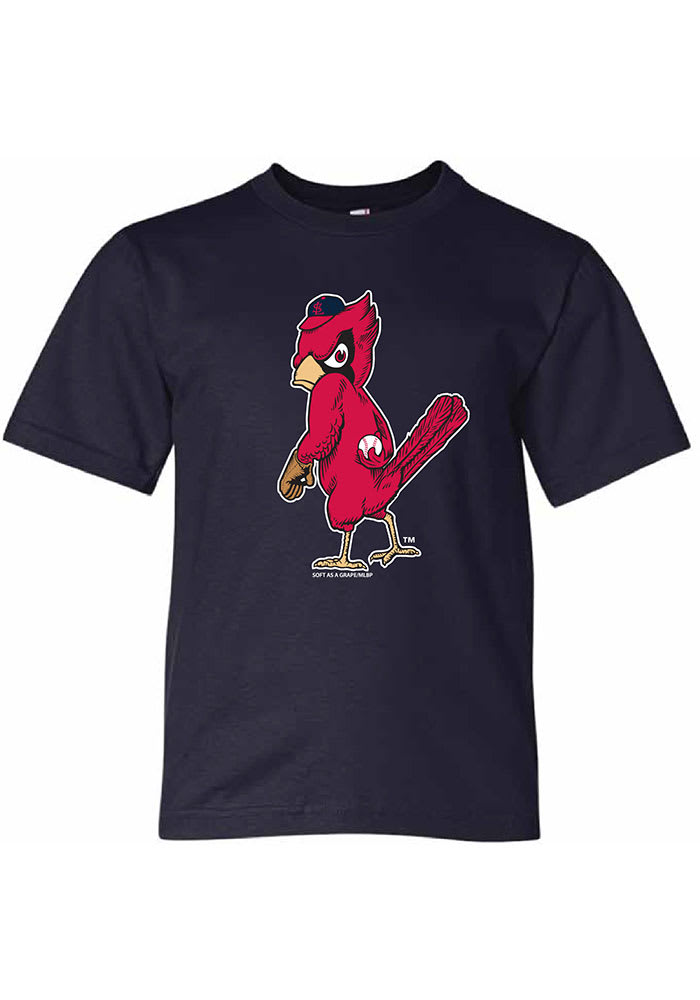 St Louis Cardinals Youth Navy Blue Angry Bird Short Sleeve Tee