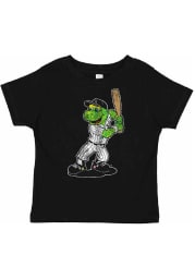Southpaw Soft As A Grape Chicago White Sox Toddler Black Standing Mascot Short Sleeve T-Shirt