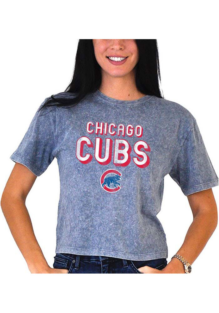 Nike Women's Chicago Cubs Blue Pride V-Neck T-Shirt