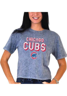 Chicago Cubs Womens Light Blue Mineral Short Sleeve T-Shirt