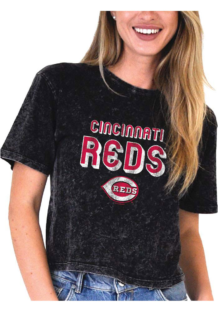 Cincinnati Reds Womens Mineral T-Shirt - Grey