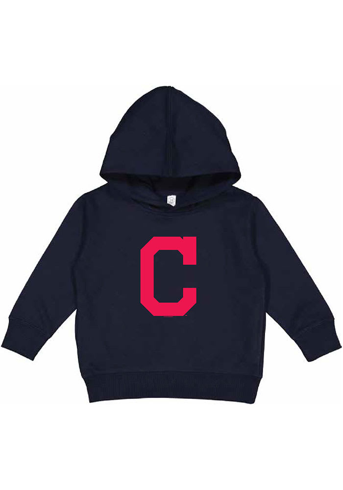 Cleveland Indians Youth Wordmark Full-Zip Hoodie - Red