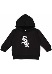 Chicago White Sox Toddler Black Primary Logo Long Sleeve Hooded Sweatshirt