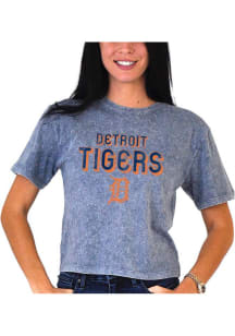 Detroit Tigers Womens Light Blue Mineral Short Sleeve T-Shirt