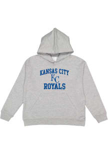 Kansas City Royals Youth Grey #1 Design Long Sleeve Hoodie