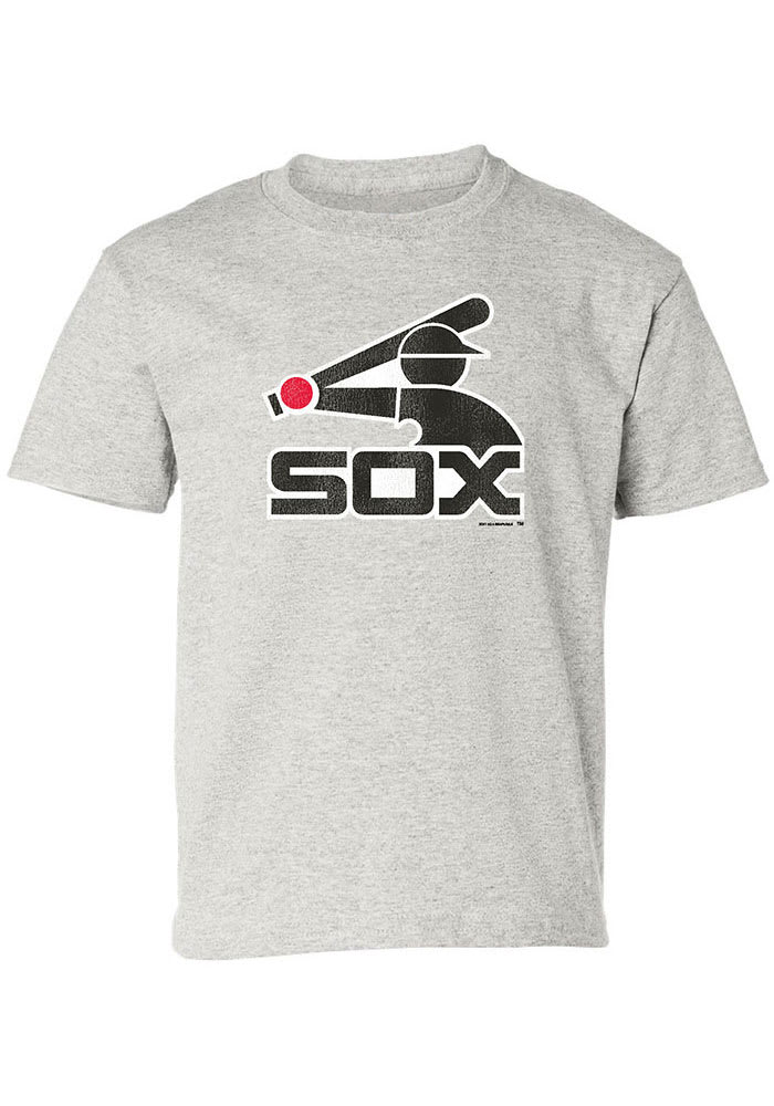 Chicago White Sox Youth Grey Throwback Short Sleeve T-Shirt