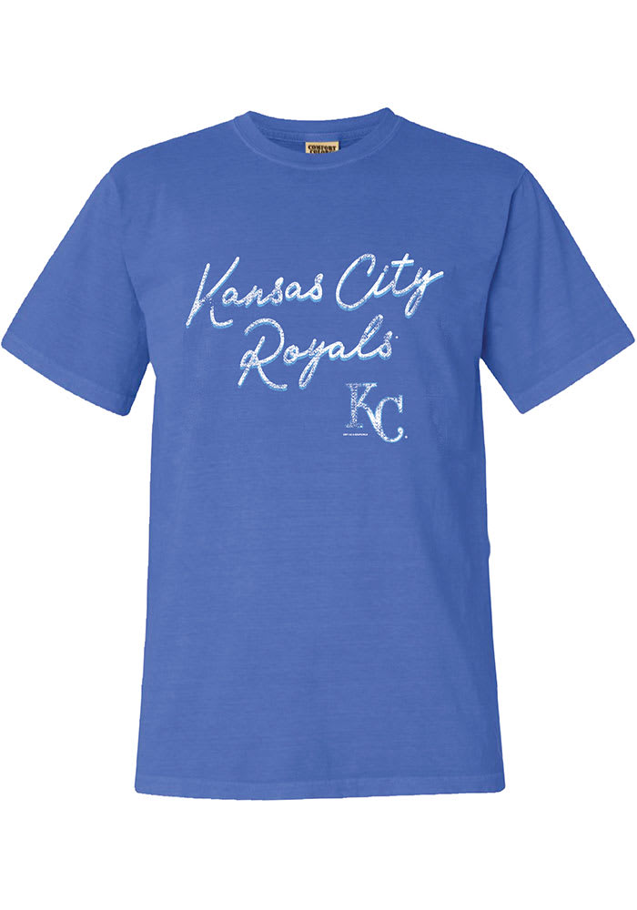 Kansas City Royals Womens Blue New Basic Short Sleeve T-Shirt
