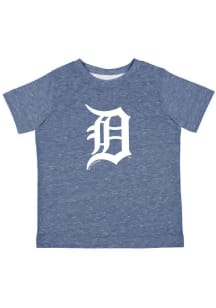 Detroit Tigers Toddler Blue Primary White Logo Short Sleeve T-Shirt