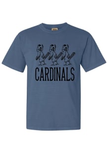 St Louis Cardinals Womens Blue Repeated Short Sleeve T-Shirt
