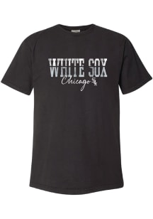 Chicago White Sox Womens Black Block Short Sleeve T-Shirt