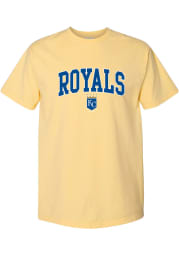 Kansas City Royals Womens Yellow Block Short Sleeve T-Shirt