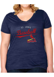 St Louis Cardinals Womens Navy Blue Multicount Short Sleeve T-Shirt