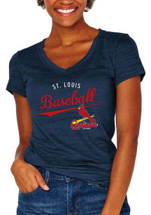 St Louis Cardinals Womens Navy Blue Multicount Short Sleeve T-Shirt