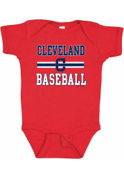 Cleveland Indians Baby Red Home Team Short Sleeve One Piece