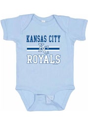 Kansas City Royals Baby Light Blue Home Team Short Sleeve One Piece