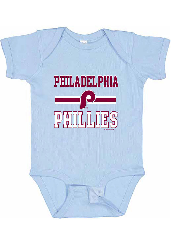 Phillies Philadelphia Phillies Light Blue Baby Home Team One Piece