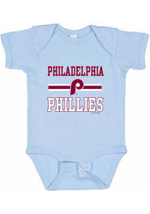 Philadelphia Phillies Baby Light Blue Home Team Short Sleeve One Piece