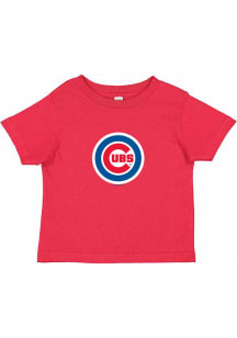 Chicago Cubs Infant Primary Logo Short Sleeve T-Shirt Red