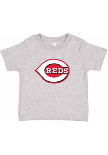 Cincinnati Reds Infant Primary Logo Short Sleeve T-Shirt Grey