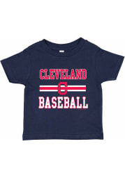 Cleveland Indians Infant Home Team Short Sleeve T-Shirt Navy Blue