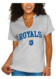 Kansas City Royals Womens Grey Great Short Sleeve T-Shirt