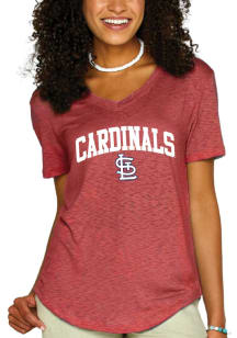 St Louis Cardinals Womens Red Great Short Sleeve T-Shirt