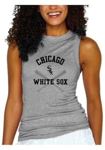Chicago White Sox Womens Grey Gauze Tank Top