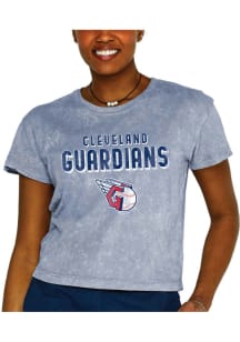Cleveland Guardians Womens Grey Mineral Short Sleeve T-Shirt