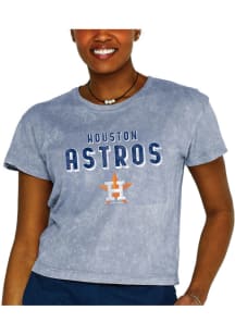 Houston Astros Womens Grey Mineral Short Sleeve T-Shirt