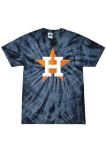 Houston Astros Youth Navy Blue Spider Tie Dye Short Sleeve T-Shirt
