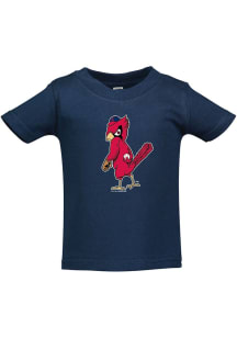 St Louis Cardinals Infant Angry Bird Short Sleeve T-Shirt Navy Blue