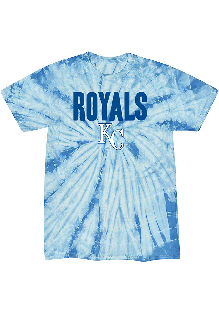 Kansas City Royals Womens Light Blue Tie Dye Short Sleeve T-Shirt