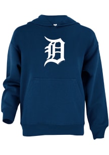 Detroit Tigers Youth Navy Blue Primary Logo Long Sleeve Hoodie