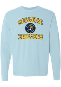 Milwaukee Brewers Womens Light Blue Comfort LS Tee