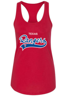 Texas Rangers Womens Red Ideal Tank Top