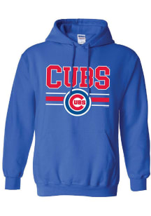 Chicago Cubs Womens Blue Gildan Hooded Sweatshirt