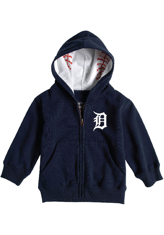 Atlanta Braves Toddler Team Primary Logo Fleece Pullover Hoodie - Navy