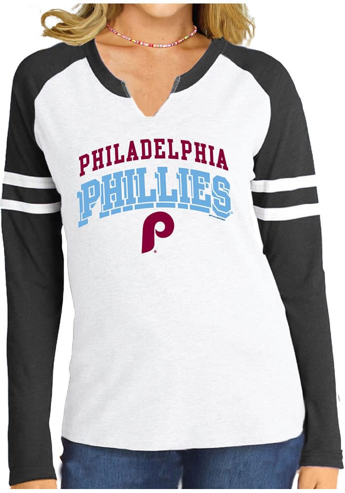 Phillies Phillies Light Blue Boyfriend Long Sleeve LS Tee