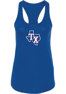 Texas Rangers Womens Blue Ideal Tank Top