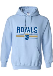 Kansas City Royals Womens Light Blue Gildan Hooded Sweatshirt