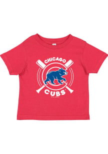 Chicago Cubs Infant Crossed Bats Short Sleeve T-Shirt Red