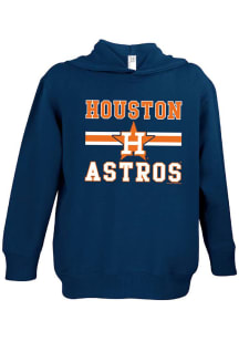 Houston Astros Toddler Navy Blue Home Team Long Sleeve Hooded Sweatshirt