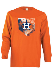 Houston Astros Youth Orange Home Field Long Sleeve T-Shirt
