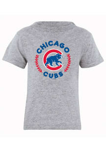 Chicago Cubs Infant Baseball Circle Short Sleeve T-Shirt Grey